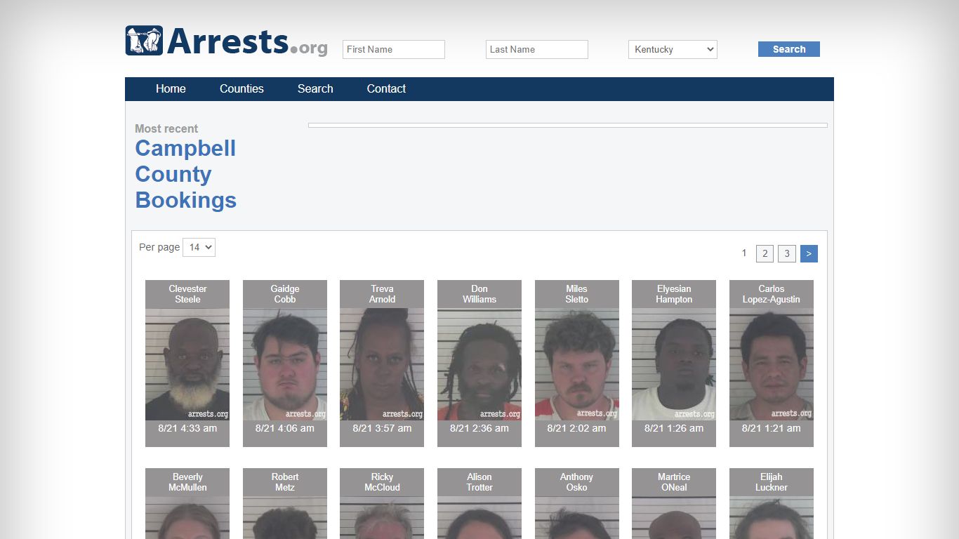 Campbell County Arrests and Inmate Search